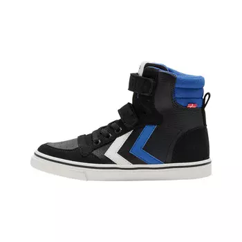 Детские спортивные кроссовки унисекс Slimmer Stadil High на застежке-липучке HUMMEL, цвет schwarz