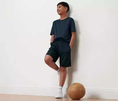 Детские спортивные шорты, 2шт Tchibo, 1x черный, 1x темно-синий