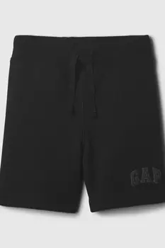 Детские спортивные шорты с логотипом (для новорожденных 5 лет) Gap, черный