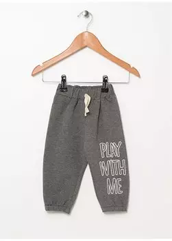 Детские спортивные штаны Elastic Leg Anthracite Melange 22FWB-09 Mammaramma, антрацитовый