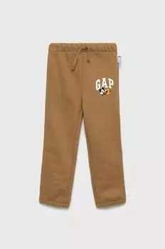 Детские спортивные штаны GAP x Disney, коричневый