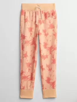 Детские спортивные штаны из батика с логотипом Gap, оранжевый