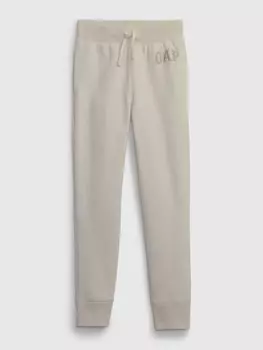Детские спортивные штаны из флиса с логотипом Gap, бежевый
