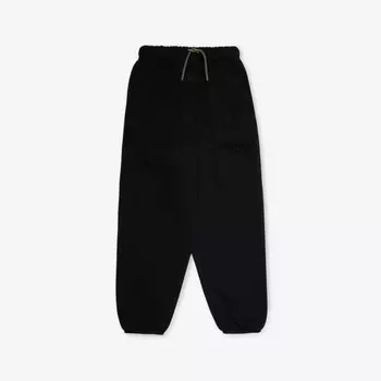 Детские спортивные штаны из хлопкового трикотажа с манжетами и фирменной нашивкой для детей 2–16 лет Fear Of God Essentials, черный