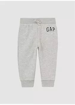 Детские спортивные штаны Normal Leg серого цвета 842149 Gap, серый