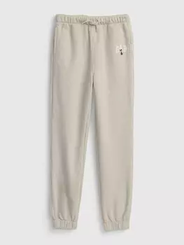 Детские спортивные штаны с логотипом Gap, бежевый