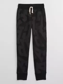 Детские спортивные штаны с логотипом Gap, черный