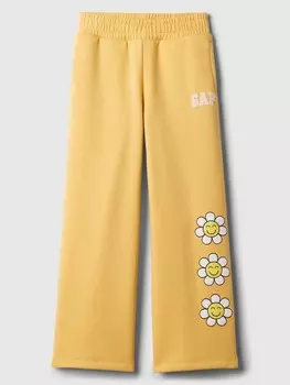 Детские спортивные штаны с логотипом Gap, желтый