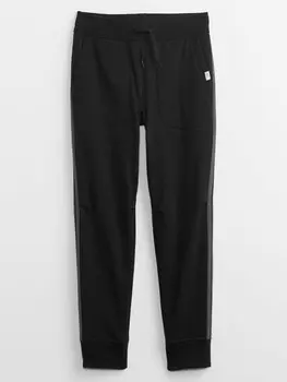 Детские спортивные штаны с полосками Gap, черный