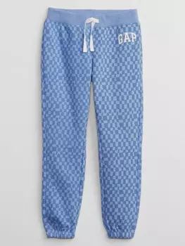 Детские спортивные штаны в клетку Gap, синий