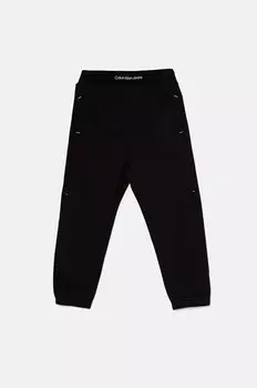 Детские спортивные штаны WAISTBAND EMB Calvin Klein Jeans, черный