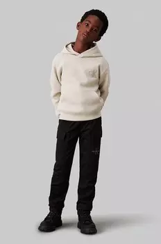 Детские спортивные штаны WOVEN CARGO Calvin Klein Jeans, черный
