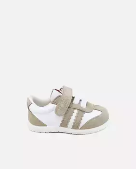 Детские спортивные туфли из мягкой комбинированной кожи Eli 1957, цвет Natural