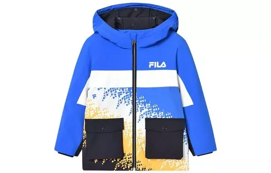 Детские стеганые куртки Fila Kids, синий