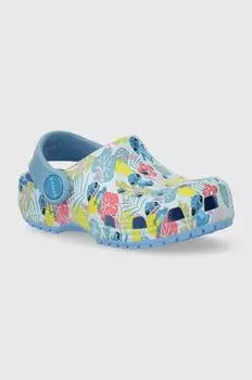 Детские тапочки Crocs, бирюзовый