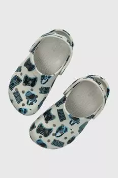 Детские тапочки Crocs CLASSIC GAME OVER CLOG, серый