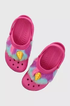 Детские тапочки Crocs Classic I Am Unicorn, розовый