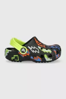 Детские тапочки Crocs CLASSIC LIGHTNING BOLT CLOG, черный