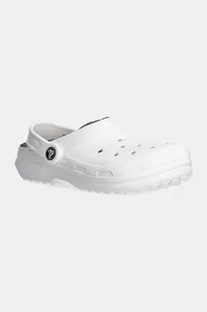Детские тапочки Crocs CLASSIC LINED CLOG, белый