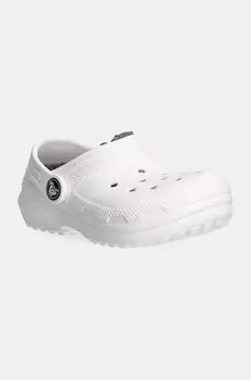 Детские тапочки Crocs CLASSIC LINED CLOG, белый