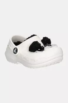 Детские тапочки Crocs CLASSIC LINED IAM PANDA BEAR CLOG, бежевый