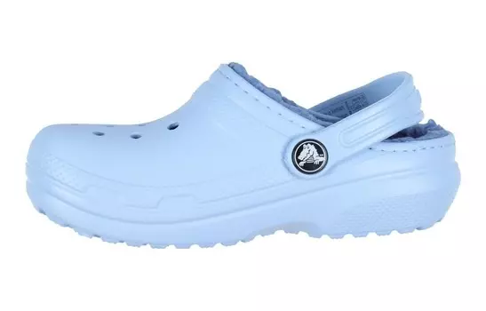 Детские тапочки Crocs Classic на подкладке для детей, Bluestone color
