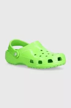 Детские тапочки Crocs Classic Neon Highlighter Cg, зеленый