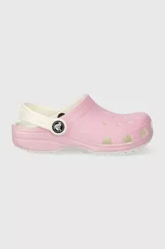 Детские тапочки Crocs Glow In The Dark, розовый