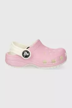 Детские тапочки Crocs GLOW IN THE DARK, розовый