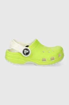 Детские тапочки Crocs GLOW IN THE DARK, зеленый