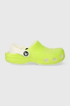 Детские тапочки Crocs Glow In The Dark, зеленый