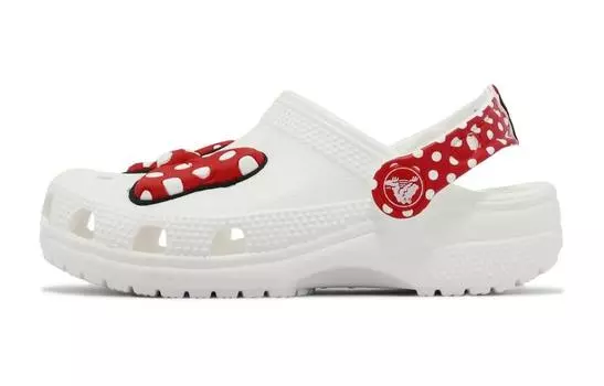 Детские тапочки Crocs Kids, White/Red