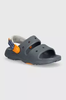 Детские тапочки Crocs, темно-синий