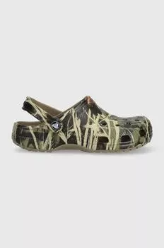 Детские тапочки Crocs, зеленый