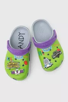 Детские тапочки Crocs, зеленый