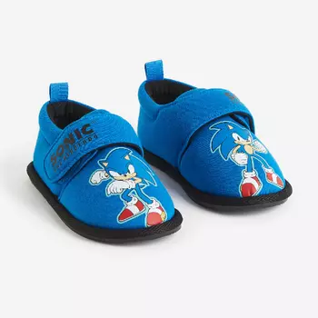 Детские тапочки H&M Kids Jersey Sonic the Hedgehog, синий