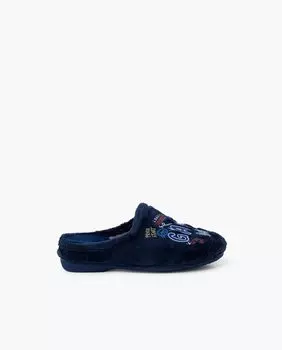 Детские тапочки-сабо с игровым рисунком Pisamonas, темно-синий