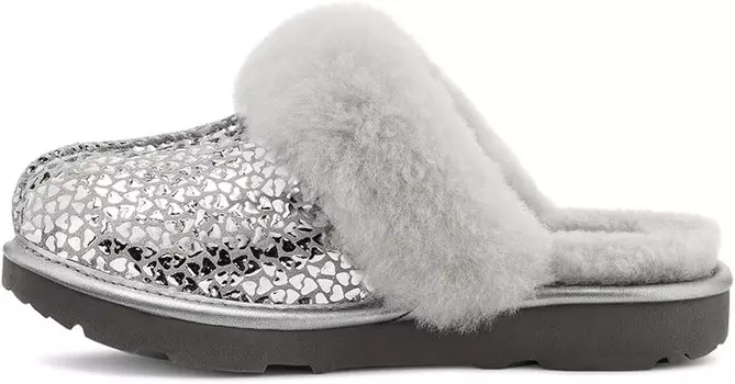 Детские тапочки UGG унисекс K Cozy Ii Gel Hearts, серебряный