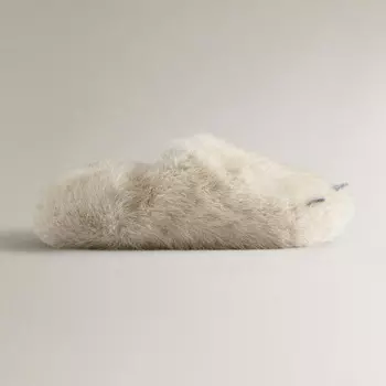 Детские тапочки Zara Home Paw, кремовый/серый