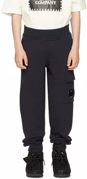 Детские темно-синие базовые брюки для отдыха C.P. Company Kids