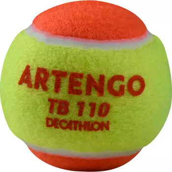 Детские теннисные мячи TB120 3-Ball с принтом ARTENGO, желтый