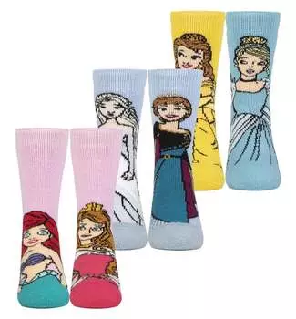 Детские термотеплые легкие носки принцессы Disney Princess Heat Holders, мультиколор