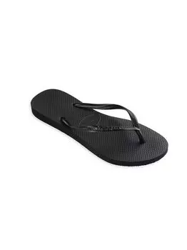 Детские тонкие шлепанцы Havaianas, черный