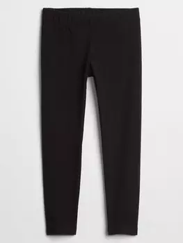 Детские трикотажные леггинсы Gap, черный