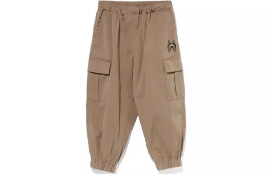 Детские трикотажные спортивные штаны A Bathing Ape, хаки