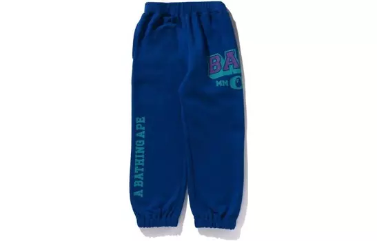 Детские трикотажные спортивные штаны A Bathing Ape, фиолетовый