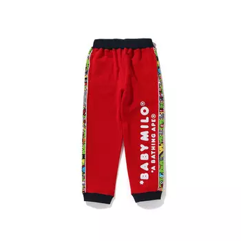 Детские трикотажные спортивные штаны A Bathing Ape, красный