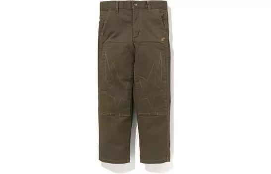 Детские трикотажные спортивные штаны A Bathing Ape, зеленый