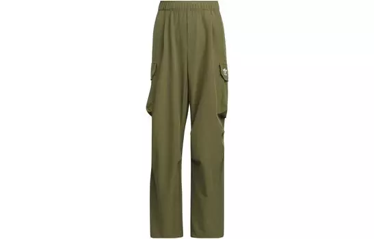 Детские трикотажные спортивные штаны Adidas Originals, цвет Olive