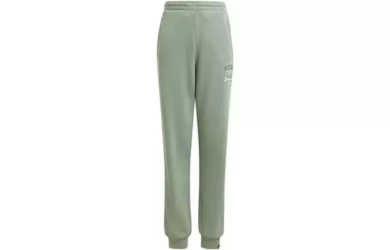 Детские трикотажные спортивные штаны Adidas Originals, зеленый